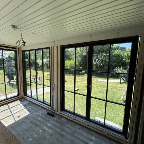 Montering af energirigtige vinduer i parcelhus i Slagelse på Vestsjælland